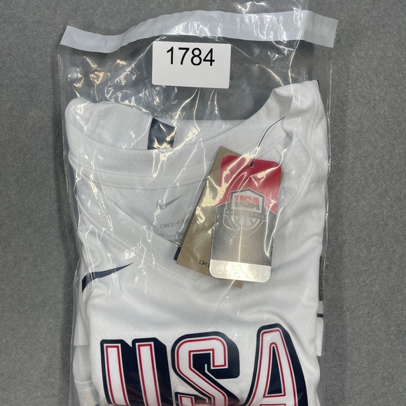USA Basketball Jersey Mens Medium White Nike Limited Edition Paris 2024 Olympics - Picture 12 of 12